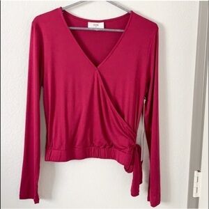 Ivoire Faux Wrap Top